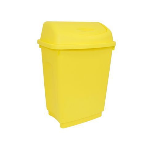 Coloured flip top waste bin