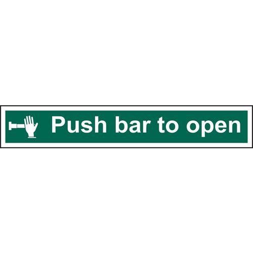 Push Bar To Open - 1.2mm Recyclable Pp (300 X 100mm)