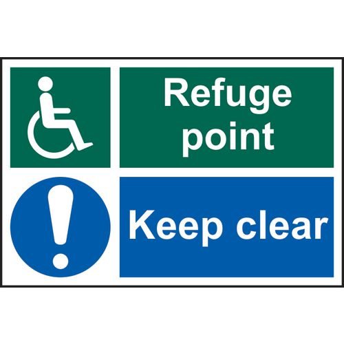 Refuge Point Keep Clear - Sapp (300 X 200mm)