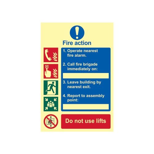 Fire Action Procedure - Phs (200 X 300mm)