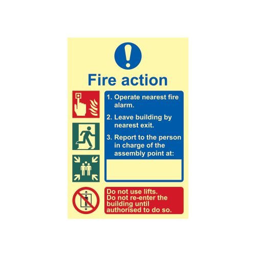 Fire Action Procedure - Phs (200 X 300mm)