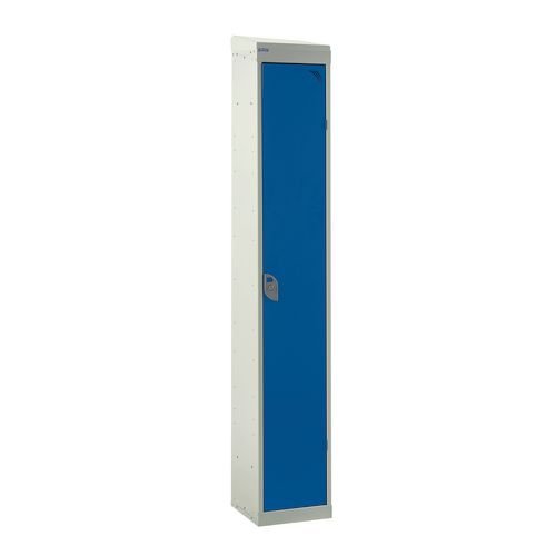 Standard Locker - With Sloping Top 1800.380.380 - 1 Compartment Dark Blue Door
