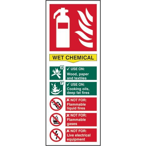 Fire Extinguisher Composite - Wet Chemical - Sapp (75 X 200mm)