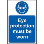 Eye Protection Mustbe Worn - 1.2 mm Recyclable Pp (400 X 600 Mm)