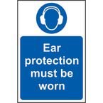 Ear Protection Mustbe Worn - 1.2 mm Recyclable Pp (200 X 300 Mm)