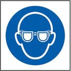 Wear Eye Protectionsymbol - Sav (100 X 100 Mm)