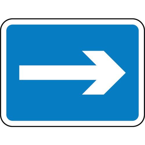600 X 450mm Dibond Arrow Right Road Sign (Without Channel)