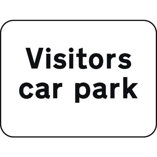 600 X 450mm Dibond 'Visitors Car Park' Road Sign (Without Channel)