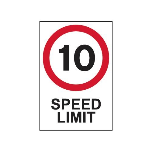 10Mph Speed Limit - Fmx (400 X 600mm)