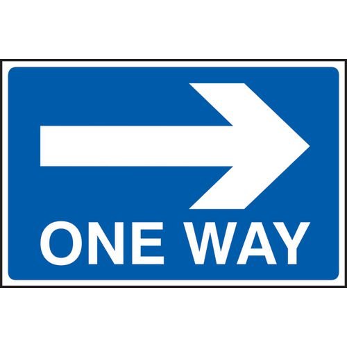 One Way Arrow Right - Fmx (600 X 400mm)