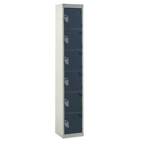 Standard Locker 1800.380.380 - 6 Compartment Dark Grey Doors