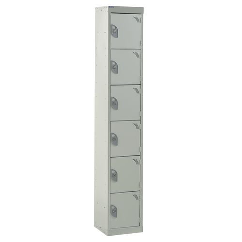Standard Locker 1800.450.450 - 6 Compartment Light Grey Doors