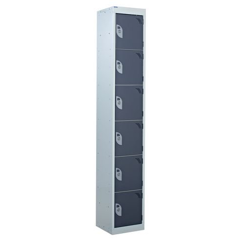 Standard Locker 1800.300.300 - 6 Comaprtment - Dark Grey Doors
