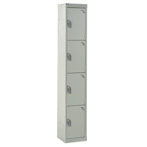 Standard Locker 1800.300.450 - 4 Compartment - Light Grey Doors