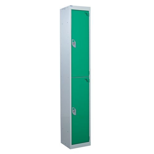 Standard Locker 1800.380.380 2 Compartment - Green Doors