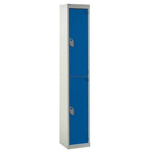 Standard Locker 1800.380.380 2 Compartment - Dark Blue Doors
