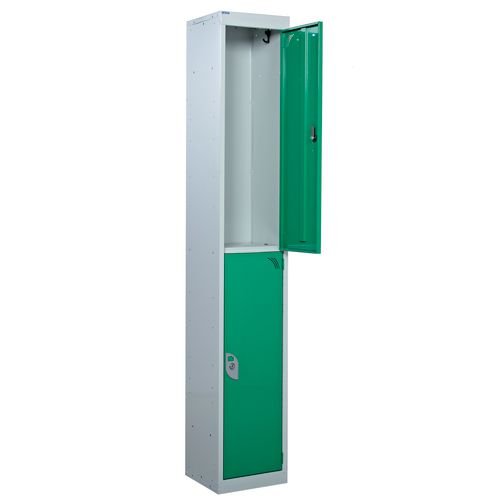 Standard Locker 1800.300.300 - 2 Compartment - Green Doors