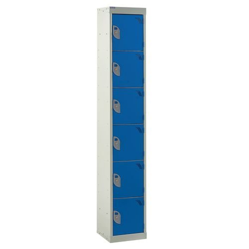 Standard Locker 1800.300.300 6 Compartment - Dark Blue Doors