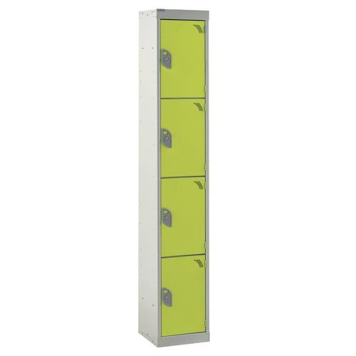 Standard Locker 1800.300.300 4 Compartment - Yellow Doors
