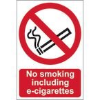 No Smoking Including E-cigarettes- 1.2 mm Recyclable Pp (148 X 210 Mm)