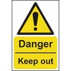 Danger Keep Out- 1.2 mm Recyclable Pp (400 X 600 Mm)