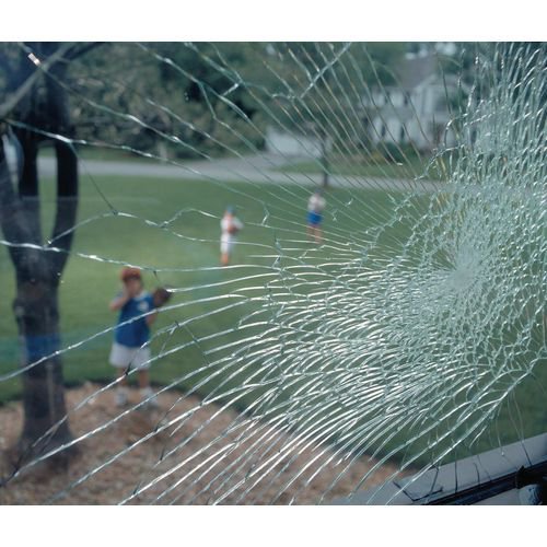 Anti-shatter glass window film