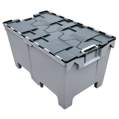 Attached lid forklift container - Pack of 4
