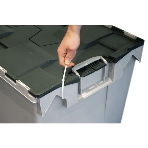 Attached lid forklift container - Pack of 4