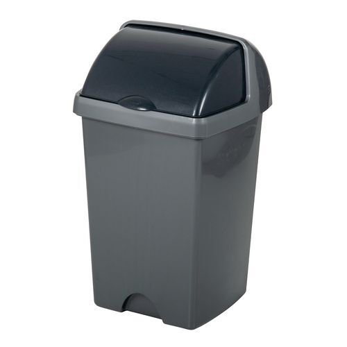 Roll top litter bin