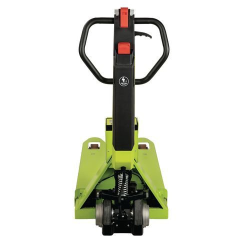 Compact semi-electric powered pallet truck with weigh scales