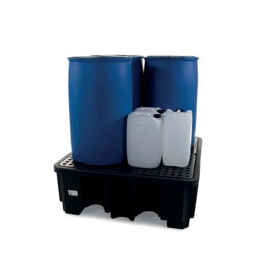 4 drum spill pallet - 485 litre capacity