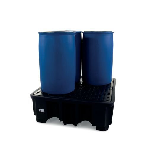 4 drum spill pallet - 485 litre capacity