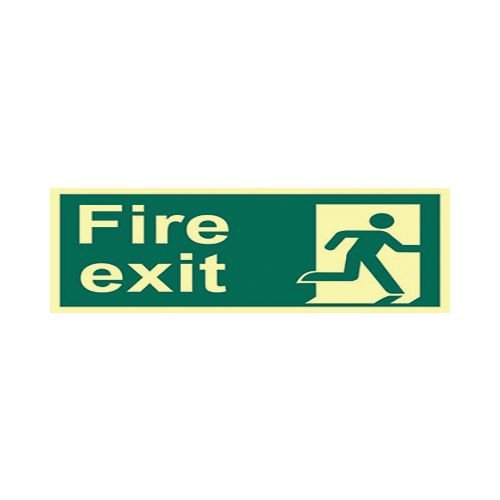 Fire Exit (Man Right) - Phs (400 X 125mm)