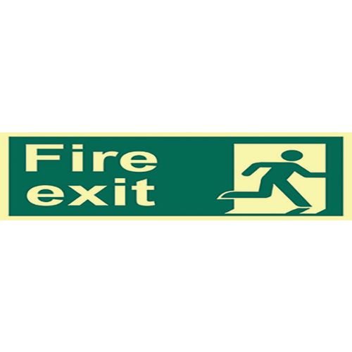 Fire Exit (Man Right) - Phs (600 X 150mm)