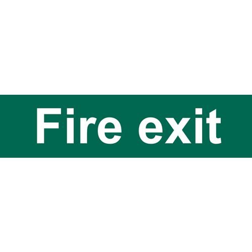 Fire Exit (Text Only) - Sapp (200 X 50mm)