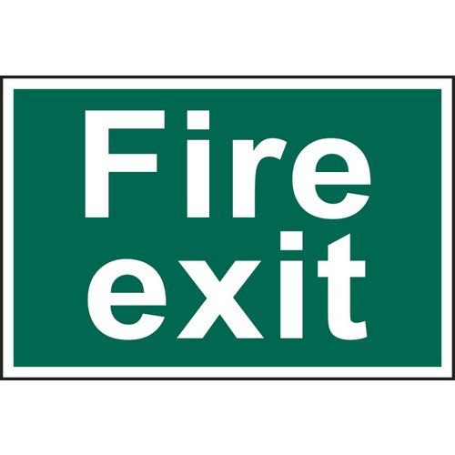 Fire Exit (Text Only) - Sapp (300 X 200mm)