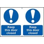 Keep This Door Closedsapp (150 X 200 Mm) Pack of 2