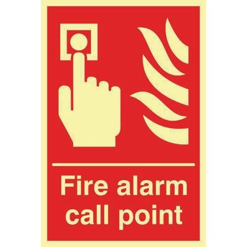 Fire Alarm Call Point - Photolum. (200 X 300mm)