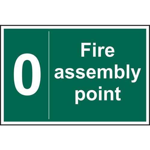 Fire Assembly Point 0 - Sav (300 X 200mm)