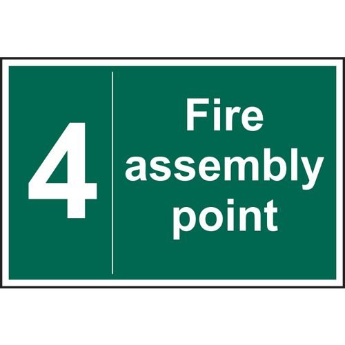 Fire Assembly Point 4 - Sav (300 X 200mm)
