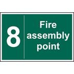 Fire Assembly Point 8 - 1.2 mm Recyclable Pp (300 X 200 Mm)