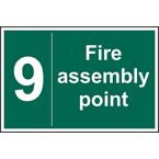 Fire Assembly Point 9 - Sav (600 X 400 Mm)