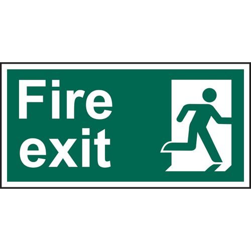 Fire Exit Man Right Sapp (300 X 150mm)