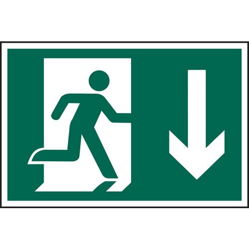 Running Man Arrow Down - Sapp (300 X 200mm)