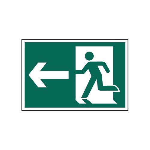 Running Man Arrow Left - Sapp (300 X 200mm)