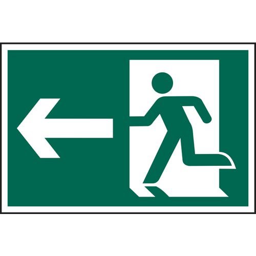 Running Man Arrow Left - Sapp (600 X 400mm)