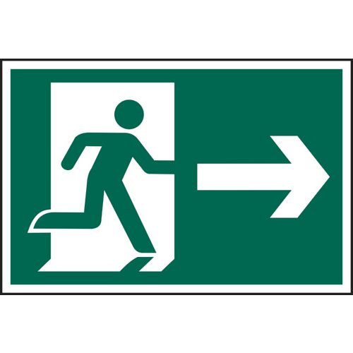 Running Man Arrow Right - Sapp (300 X 200mm)