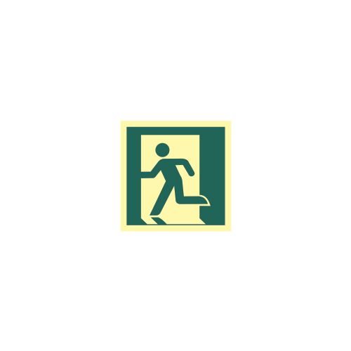 Running Man Symbol (Left) - Photolum. (150 X 150mm)