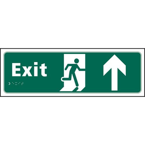 Exit Man Running Arrow Up - Taktyle (450 X 150mm)