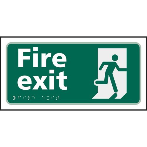 Fire Exit Running Man - Taktyle (300 X 150mm)